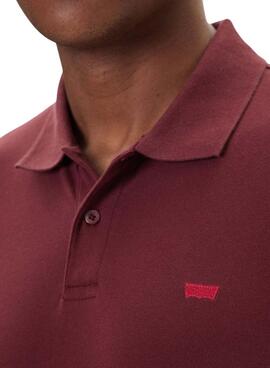 Polo Levis Housemark Granat für Herren