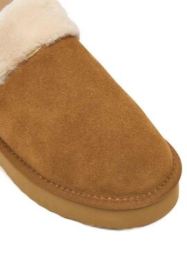 Holzschuhe Pepe Jeans Dissy Kamel für Damen