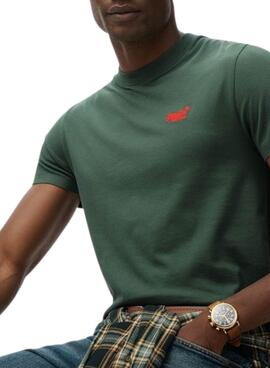 T-Shirt Superdry Essential Logo in Grün für Herren