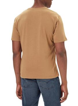 T-Shirt Pepe Jeans Eggo Kamel für Herren