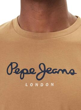 T-Shirt Pepe Jeans Eggo Kamel für Herren