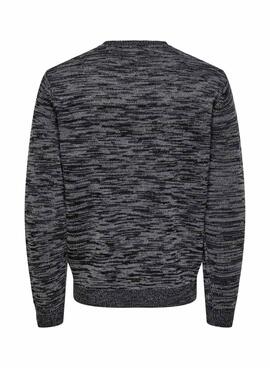 Pullover Only und Sons Trak grau für Herren