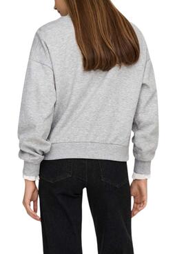 Sweatshirt Only Onjo grau für Damen
