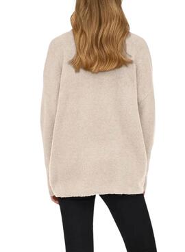 Only Talio Strickpullover in Beige für Damen