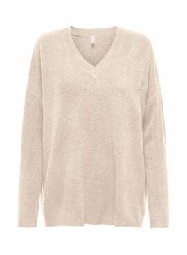 Only Talio Strickpullover in Beige für Damen