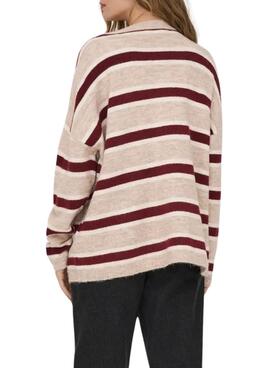 Strickpullover Only Talio Streifen für Damen