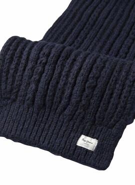 Schal Pepe Jeans Skyler in Marineblau für Mädchen.