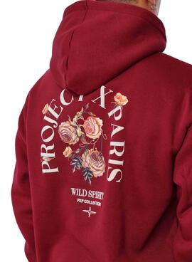 Sweatshirt Project x Paris Roses rot für Herren