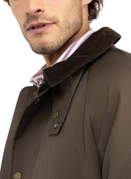 Parka El Ganso grüner Cordkragen für Herren