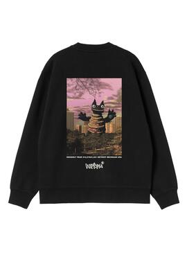 Sweatshirt Carhartt Wiptopia Schwarz für Damen.