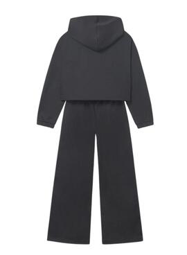 Jogginganzug Mayoral mit schwarzen Streifen für Mädchen.