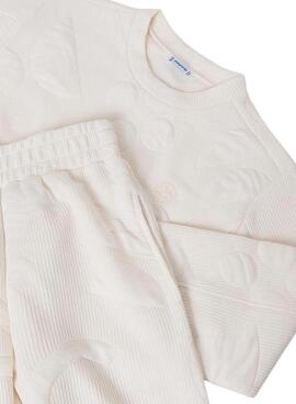 Jogginganzug Mayoral gepolstert beige für Mädchen