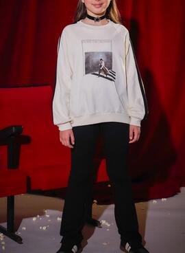 Trainingsanzug Mayoral flare schwarz und weiß für Mädchen