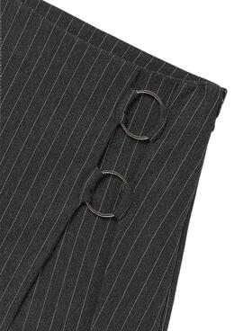 Kurzes graues Bürgermeisterstreifenkleid für Mädchen