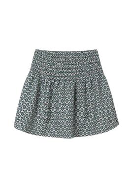 Minirock von Mayoral mit blauem Muster für Mädchen.