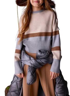 Mayoral Metallstreifen Pullover für Mädchen