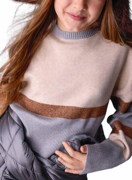 Mayoral Metallstreifen Pullover für Mädchen