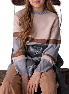 Mayoral Metallstreifen Pullover für Mädchen