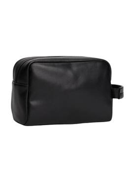 Kulturtasche Tommy Jeans Linear Logo Schwarz für Herren