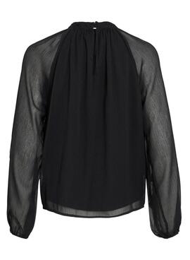 Bluse Vila Vibinna schwarz für Damen