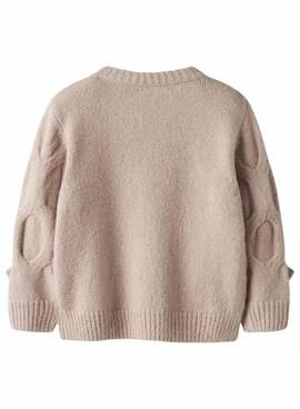 Pullover Name It Olivia beige für Mädchen.
