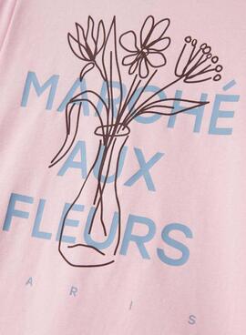 T-Shirt Name It Foslina in Rosa für Mädchen