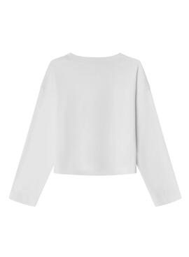 Pepe Jeans Amberly T-Shirt in Weiß für Mädchen.