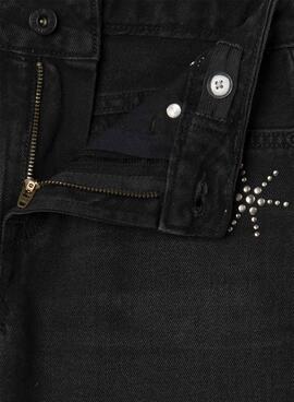 Hose Pepe Jeans Wide Leg Schwarz für Mädchen