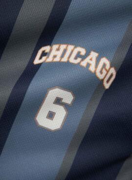 T-shirt Name It Bibile in blau und grau für Jungen