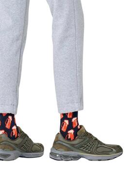 Socken Happy Socks Bier marineblau.