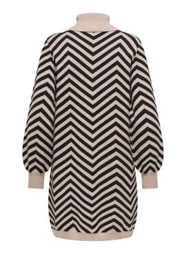 Kleid Only Julia aus bedrucktem Strick für Damen