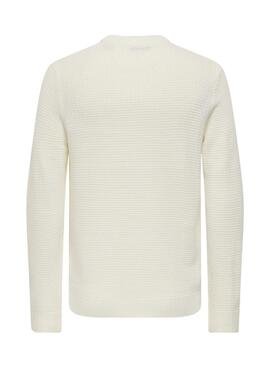 Pullover Only and Sons Alam beige für Männer