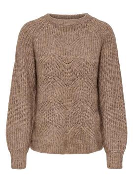Pullover Only Gila Beige für Damen.