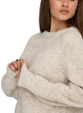 Pullover Only Gila beige für Damen.