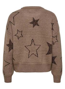 Pullover Only Rosie Glitter Toasted für Damen.