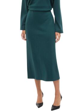 Rock Vila Visiffi Midi in Grün für Damen.