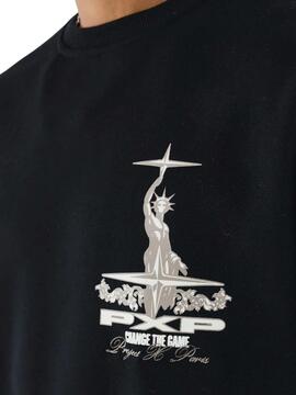 Sweatshirt Project x Paris Heart Schwarz für Herren.