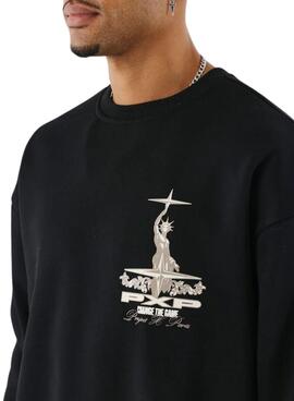 Sweatshirt Project x Paris Heart Schwarz für Herren.