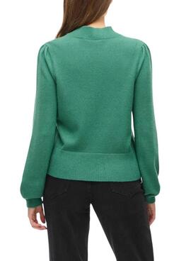 Vila Viril Schildkröten-Grüner Pullover für Damen