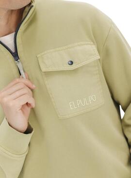 Sweatshirt Der Octopus Perkins grüne Tasche für Herren