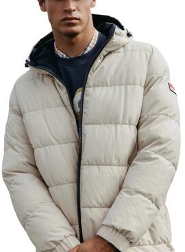 Daunenjacke El Pulpo, wattiert, Arctic, wendbar, beige und marineblau, für Herren