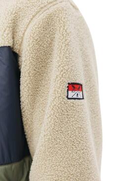 Jacke El Pulpo aus Nylon und Lammfellkombination, Estland für Herren.