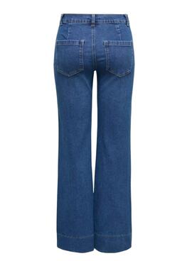 Hose Jeans Only Cypress mit ausgestellten Taschen für Damen