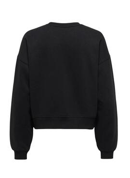 Only Best Damen Sweatshirt Schwarz Print