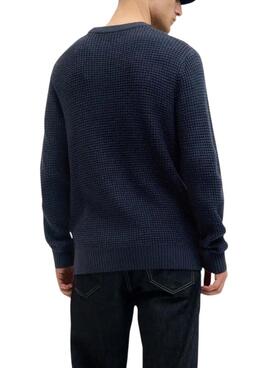 Marineblaues Pullover Jack and Jones Global für Herren.
