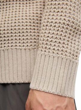 Jersey Jack and Jones Global beige für Herren.