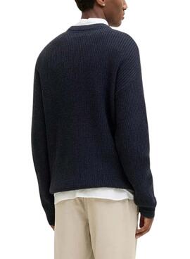 Pullover Jack and Jones Kaito Marineblau für Herren.