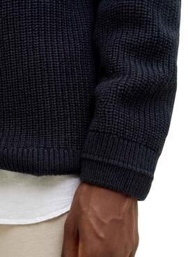 Pullover Jack and Jones Kaito Marineblau für Herren.