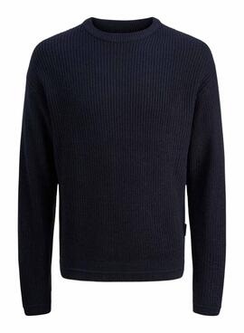 Pullover Jack and Jones Kaito Marineblau für Herren.