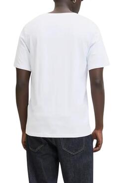 T-Shirt Jack and Jones Brandy weiß für Herren.